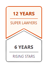 12 Years Super Lawyers 6 Years Rising Stars